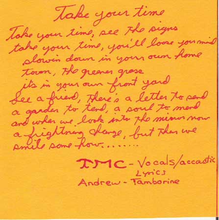 take your time